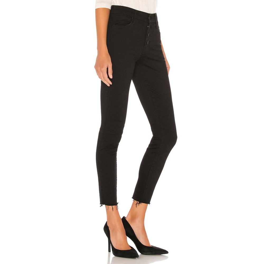 Mother Black The Pixie Ankle Fray Jeans in‎ Not Guilty - Picture 2 of 14
